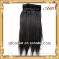 Wholesale price clip in curly hair extension indian hair